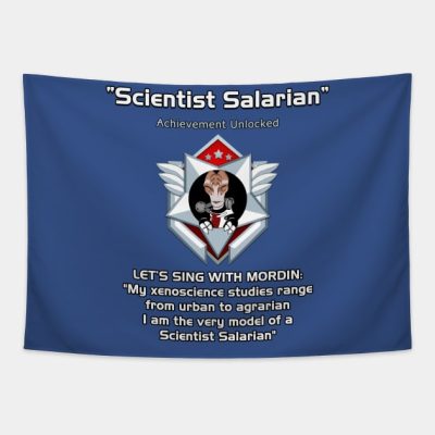 Achievement Scientist Salarian Tapestry Official Mass Effect Merch