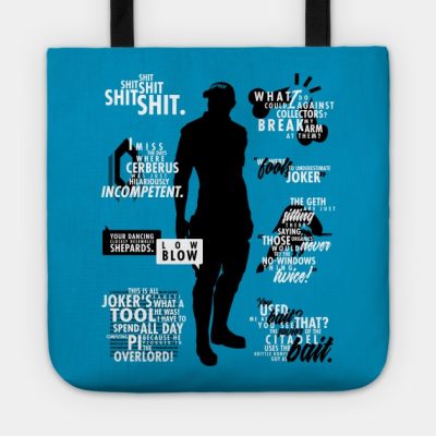 Mass Effect Joker Quotes Tote Official Mass Effect Merch