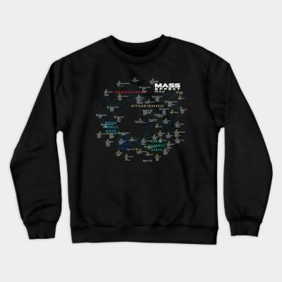 Mass Effect Map Crewneck Sweatshirt Official Mass Effect Merch