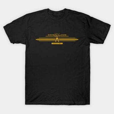 Alliance Navy Athletic Dept. Gold T-Shirt Official Mass Effect Merch