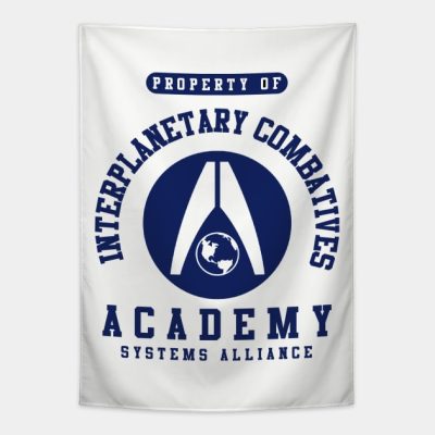 Interplanetary Combatives Academy Mass Effect Tapestry Official Mass Effect Merch