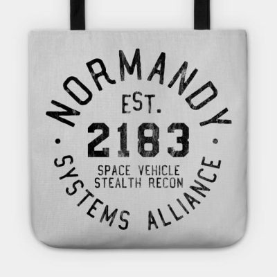 Ssv Normandy Mass Effect Athletic Shirt Black Tote Official Mass Effect Merch