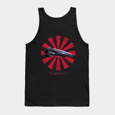 Ssv Normandy Sr 1 Retro Japanese Mass Effect Tank Top Official Mass Effect Merch