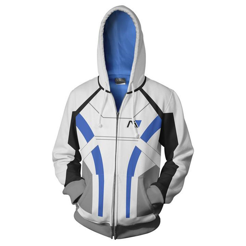 Hot Design Mass Effect Jacket Clothing Clothes N7 Zip