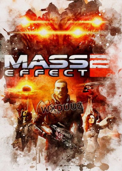 Mass Effect 3 Hot Shooting Action Game Wall decor poster Home Room Decoration Living Retro Watercolor 1 - Mass Effect Store