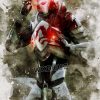 Mass Effect 3 Hot Shooting Action Game Wall decor poster Home Room Decoration Living Retro Watercolor 3 - Mass Effect Store