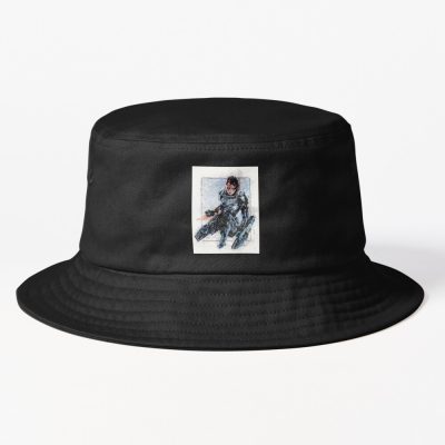 The Birthday Boy Femshep Shepard'S Last Stand Vintage Style Art Bucket Hat Official Mass Effect Merch