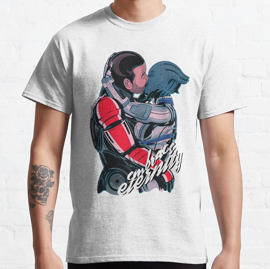 Shepard And Liara Embrace Eternity T-Shirt