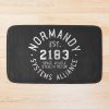 Ssv Normandy Athletic Shirt | Mass Effect Athletic Style | White Print Bath Mat Official Mass Effect Merch