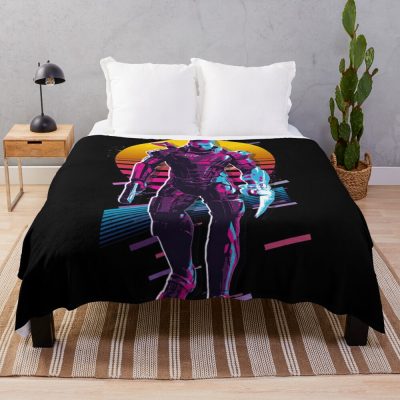 Commander Shepard - Mass Effect *80S Retro* Throw Blanket Official Mass Effect Merch