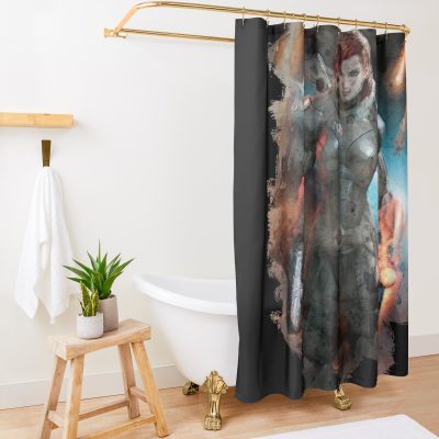 Commander Shepard - Femshep Shower Curtain Official Mass Effect Merch