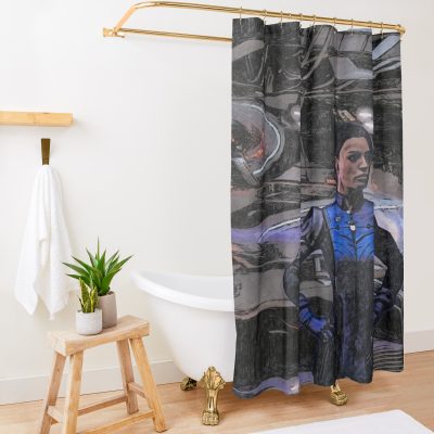 Ashley Williams - Normandy Shower Curtain Official Mass Effect Merch