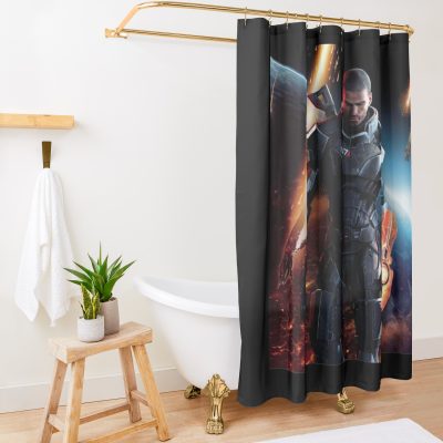 Mass Effect Shower Curtain Official Mass Effect Merch