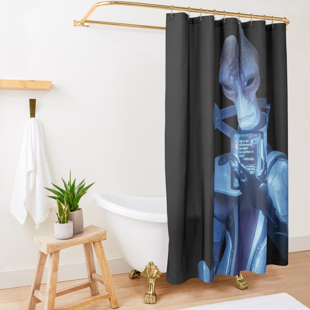 Mordin - Had To Be Me Shower Curtain Official Mass Effect Merch