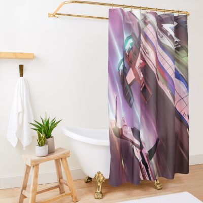 Mass Effect Faster Than Light Shower Curtain Official Mass Effect Merch