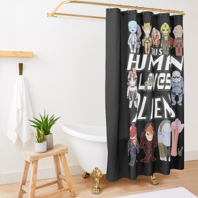 Mass Effect Shower Curtain Official Mass Effect Merch