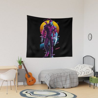 Commander Shepard - Mass Effect *80S Retro* Tapestry Official Mass Effect Merch